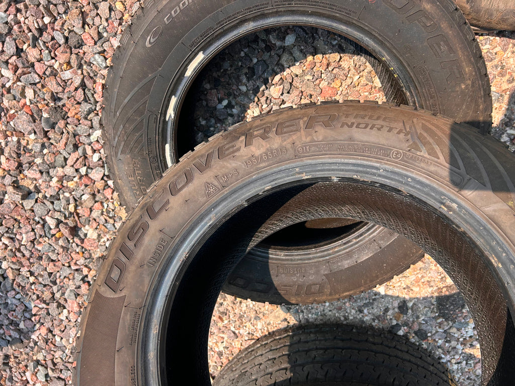 195/65R15 Pair (2 Used Tires) Cooper Discoverer True North