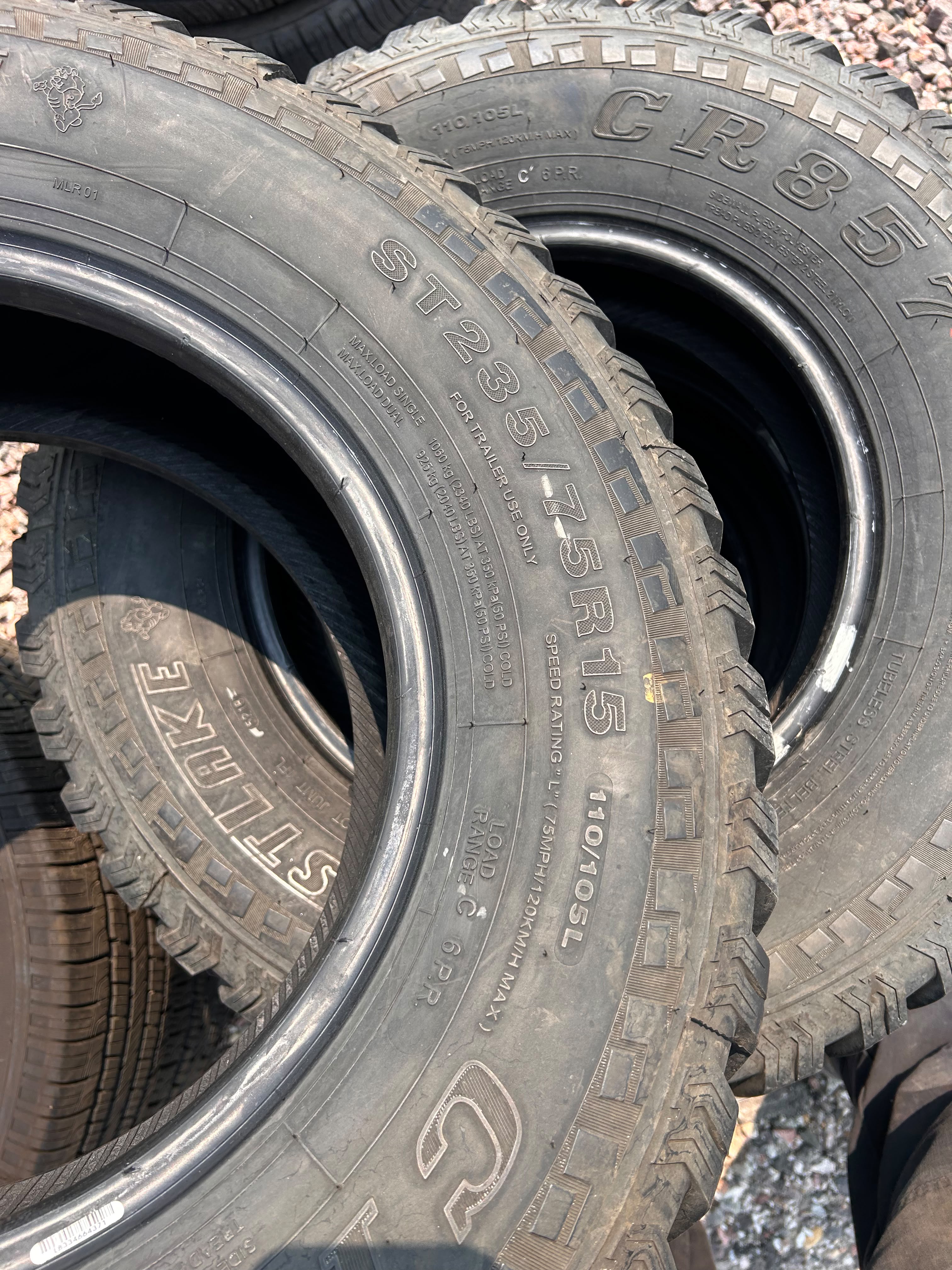ST235/75R15 Set (4 Used Tires) Westlake CR857+