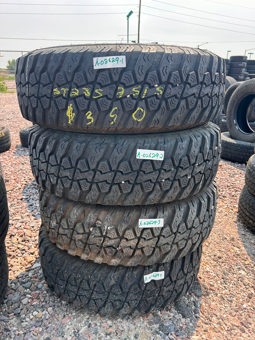 ST235/75R15 Set (4 Used Tires) Westlake CR857+