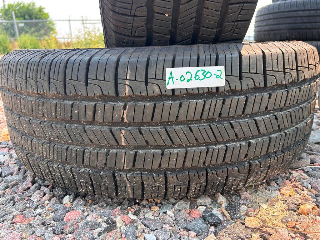 235/55R19 Pair (2 Used Tires) Goodyear Reliant