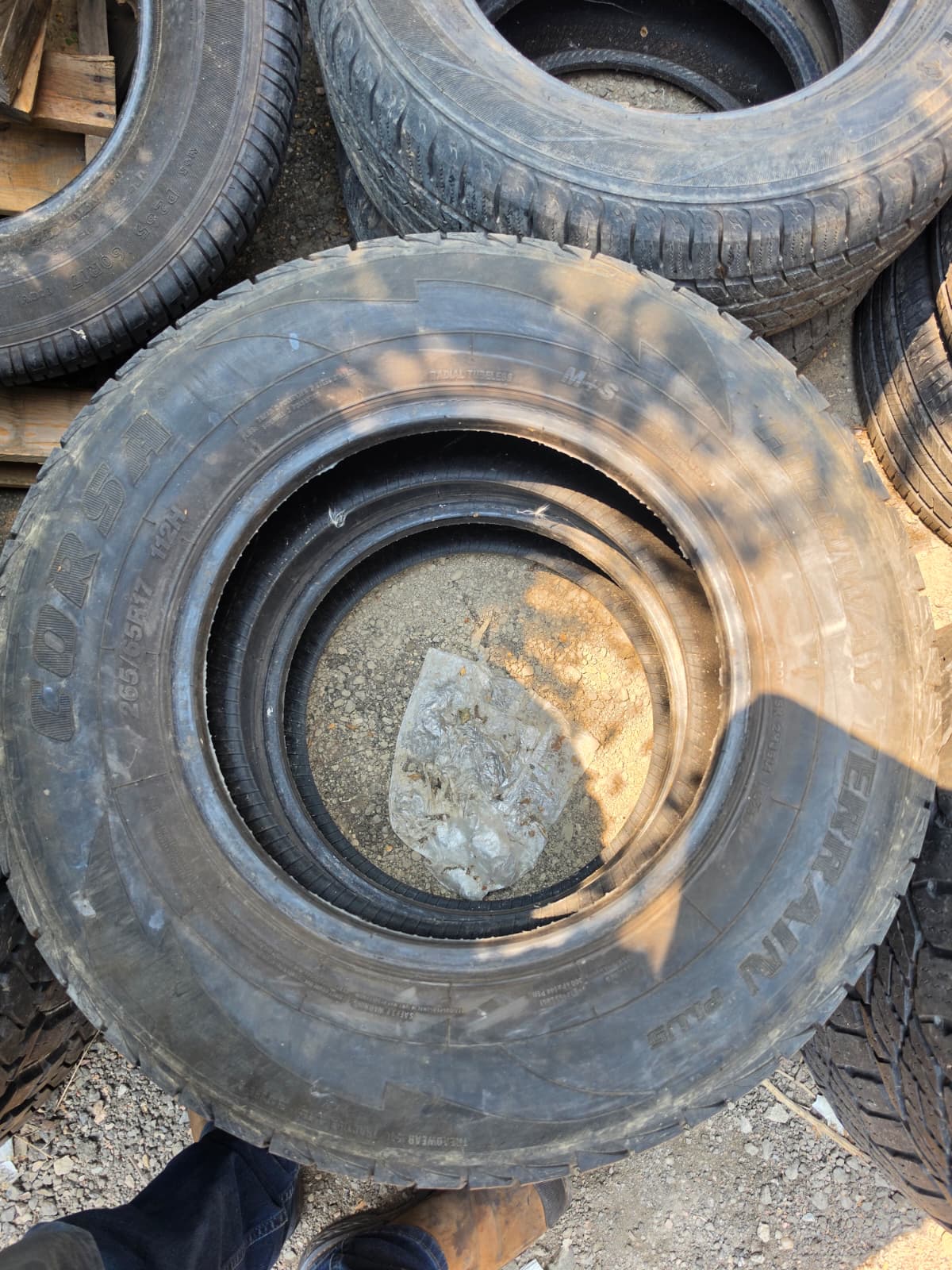 265/65R7 Pair (2 Used Tires) CorsaHighway Terrain Plus