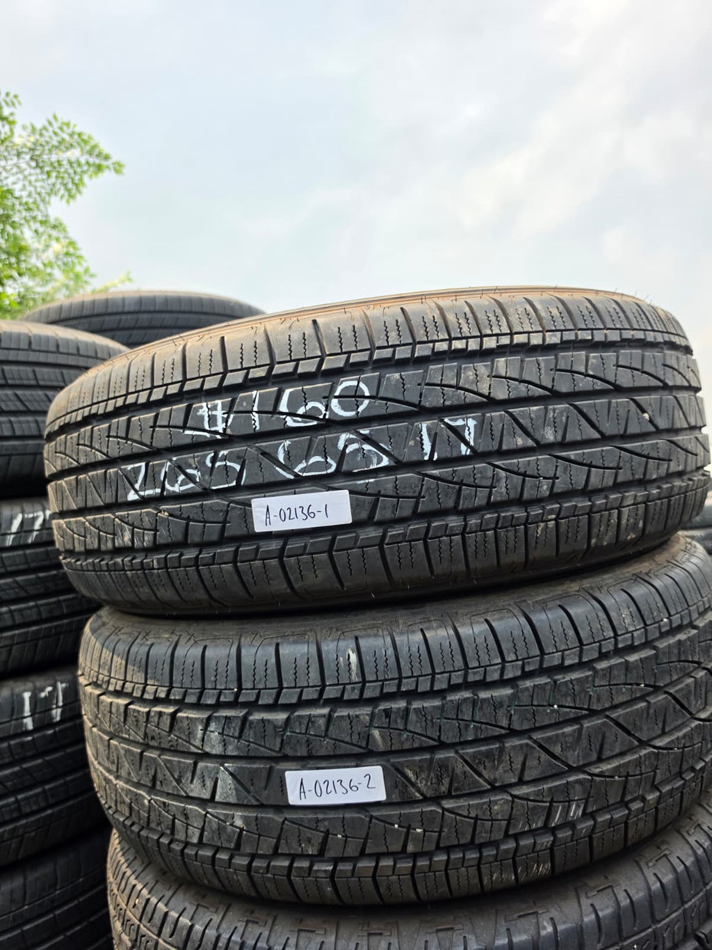 265/65R17 Pair (2 Used Tires) Firestone Destination LE2