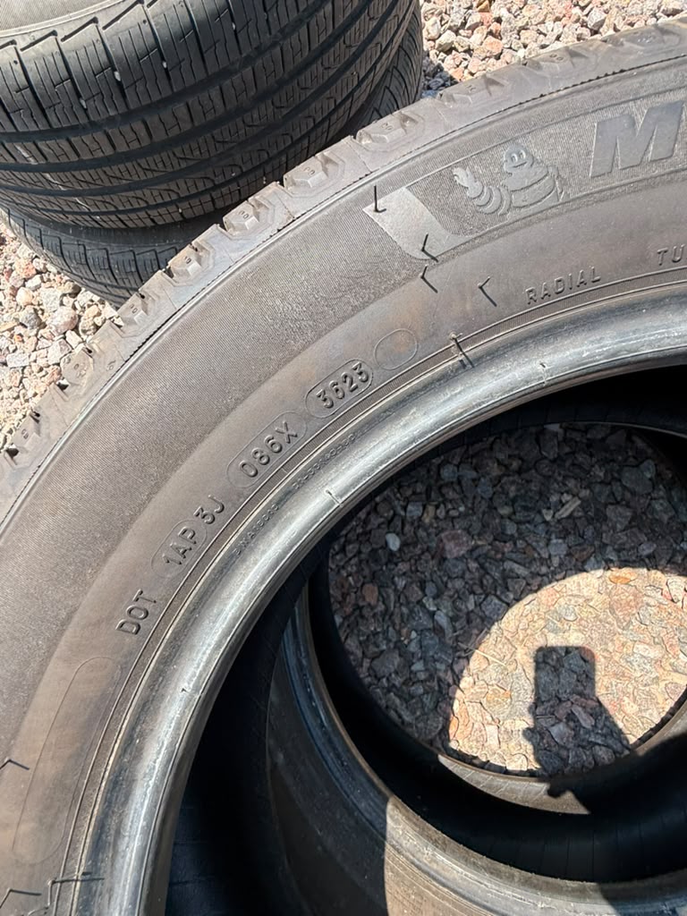 235/55R18 Pair (2 Used Tires) Michelin Defender2