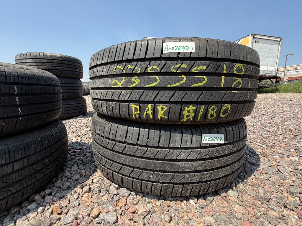 235/55R18 Pair (2 Used Tires) Michelin Defender2