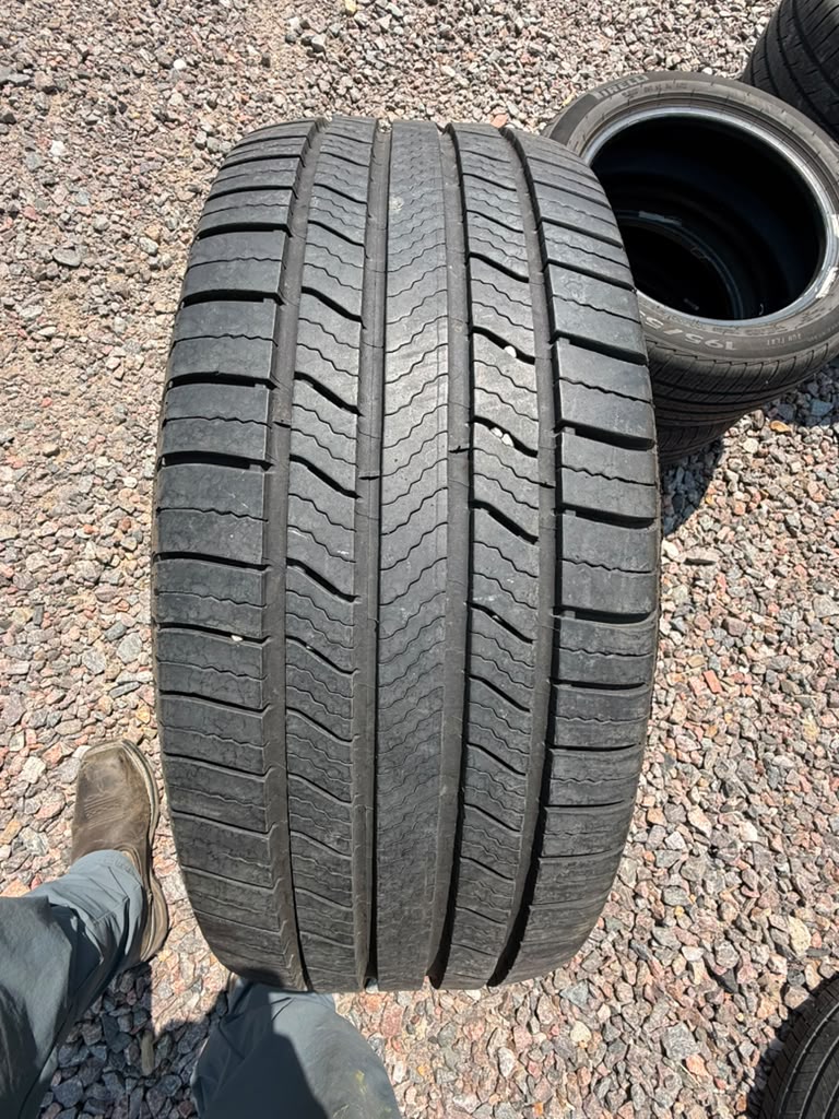 235/55R18 Pair (2 Used Tires) Michelin Defender2