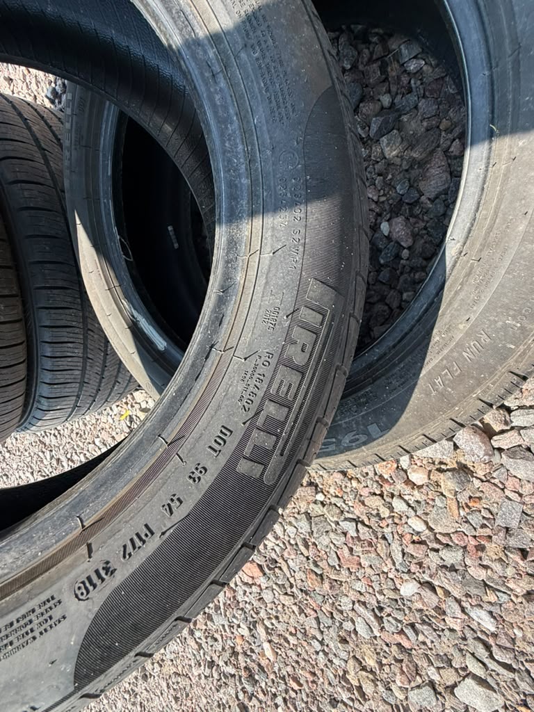 195/55R16 Pair (2 Used Tires) Pirelli Cinturato P7