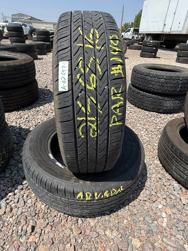 215/65R16 Pair (2 Used Tires) Toyo Extensa AS2
