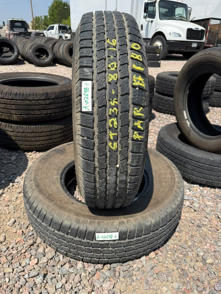ST235/80R16 Pair (2 Used Tires) Provider ST Radial
