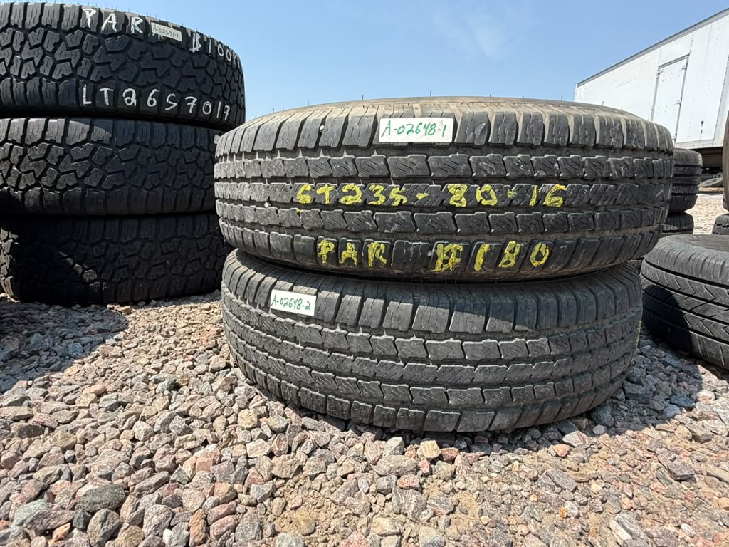ST235/80R16 Pair (2 Used Tires) Provider ST Radial