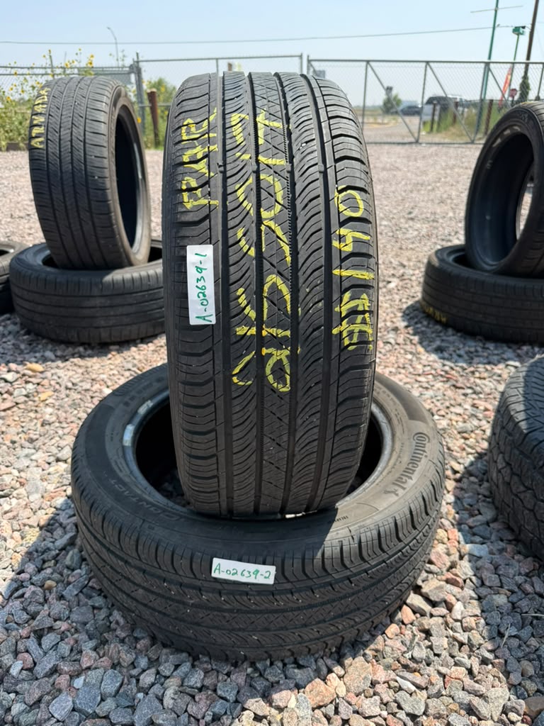 215/50R17 Pair (2 Used Tires) Continental Procontact TX