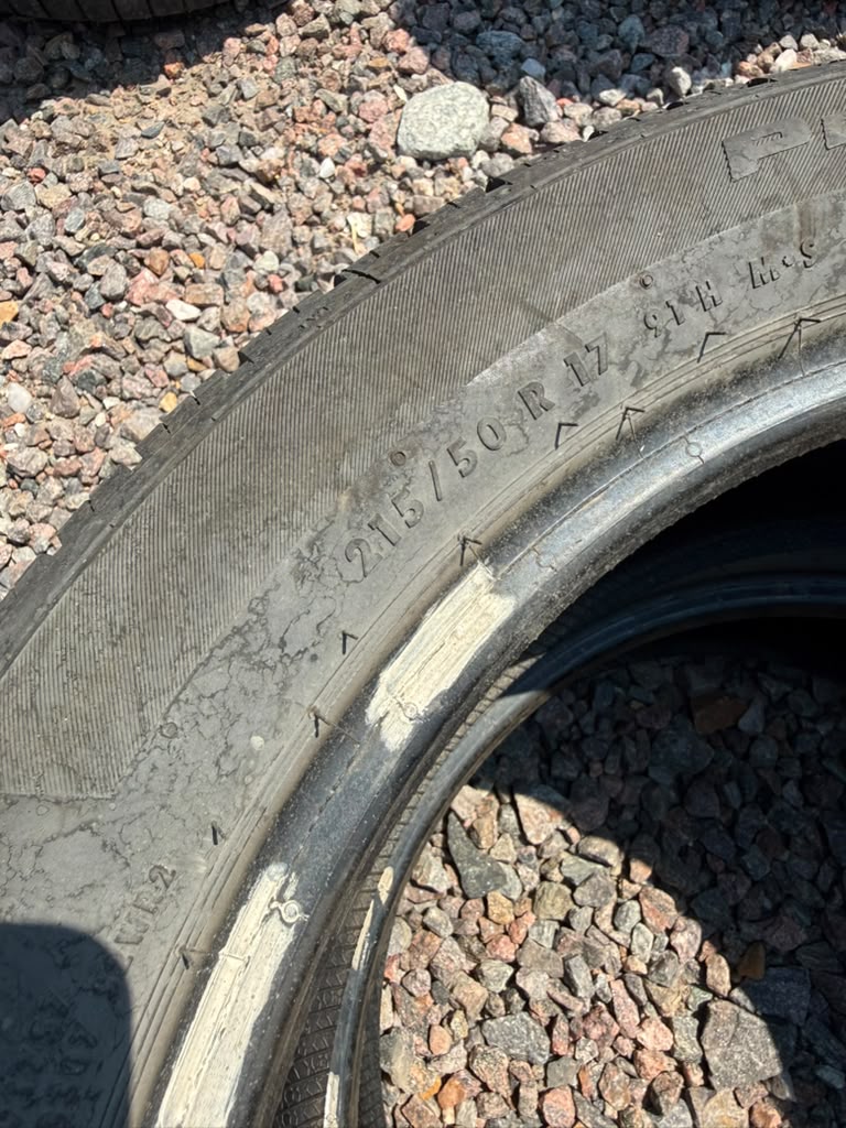 215/50R17 Pair (2 Used Tires) Continental Procontact TX