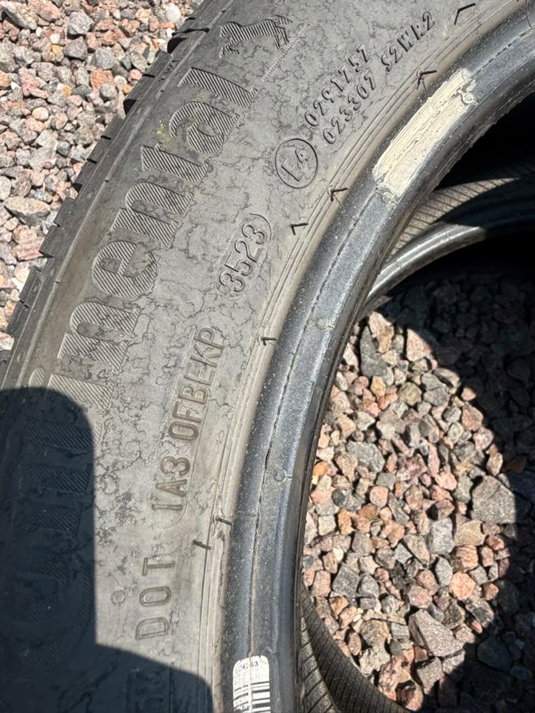 215/50R17 Pair (2 Used Tires) Continental Procontact TX