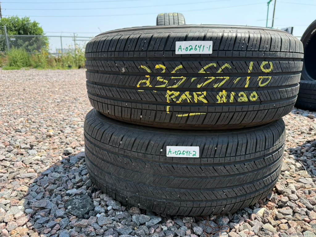 235/55R18 Pair (2 Used Tires) Goodyear Assurance Finesse