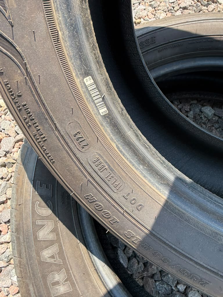 235/55R18 Pair (2 Used Tires) Goodyear Assurance Finesse
