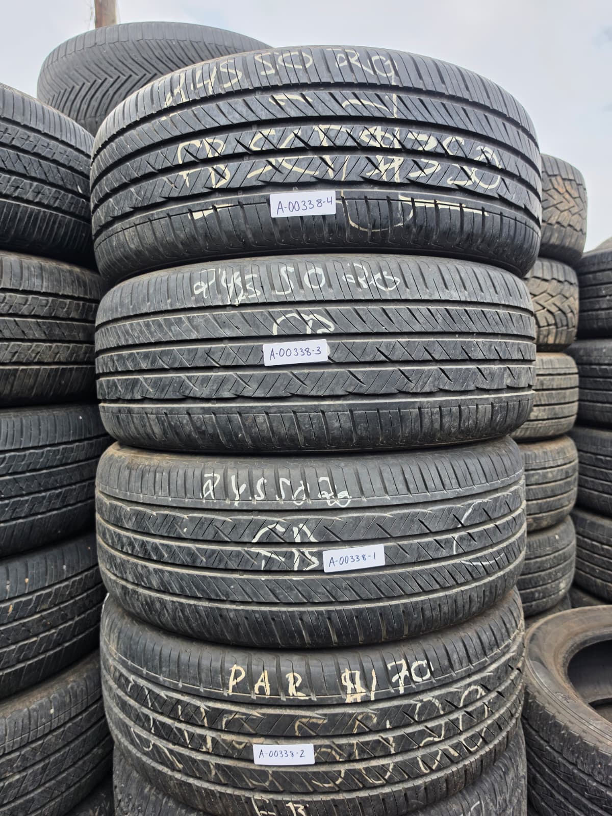 245/50R20 Set (4 Used Tires) Laufenn S Fit AS