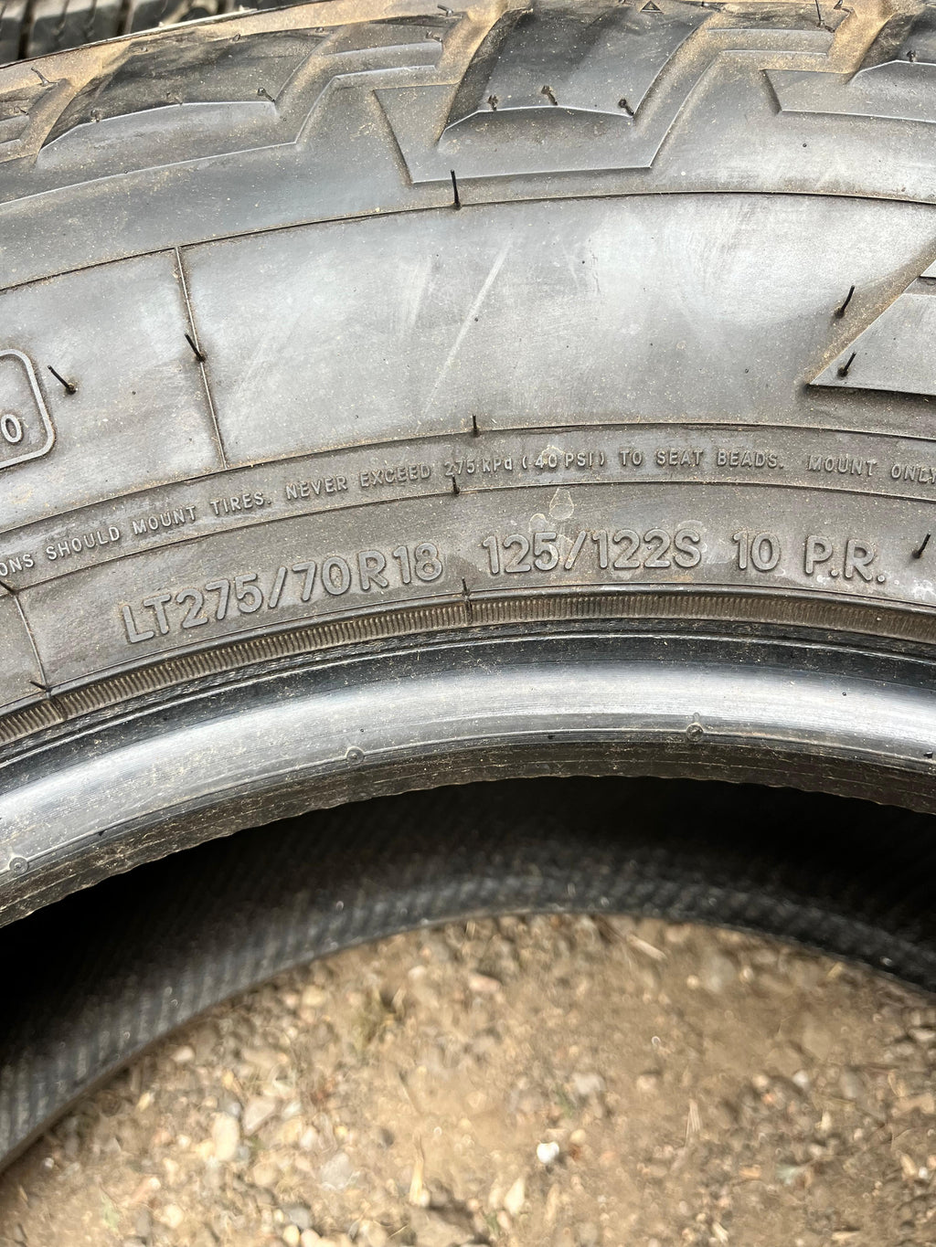 LT275/70R18 (3 Used Tires) Nitto Recon Grappler