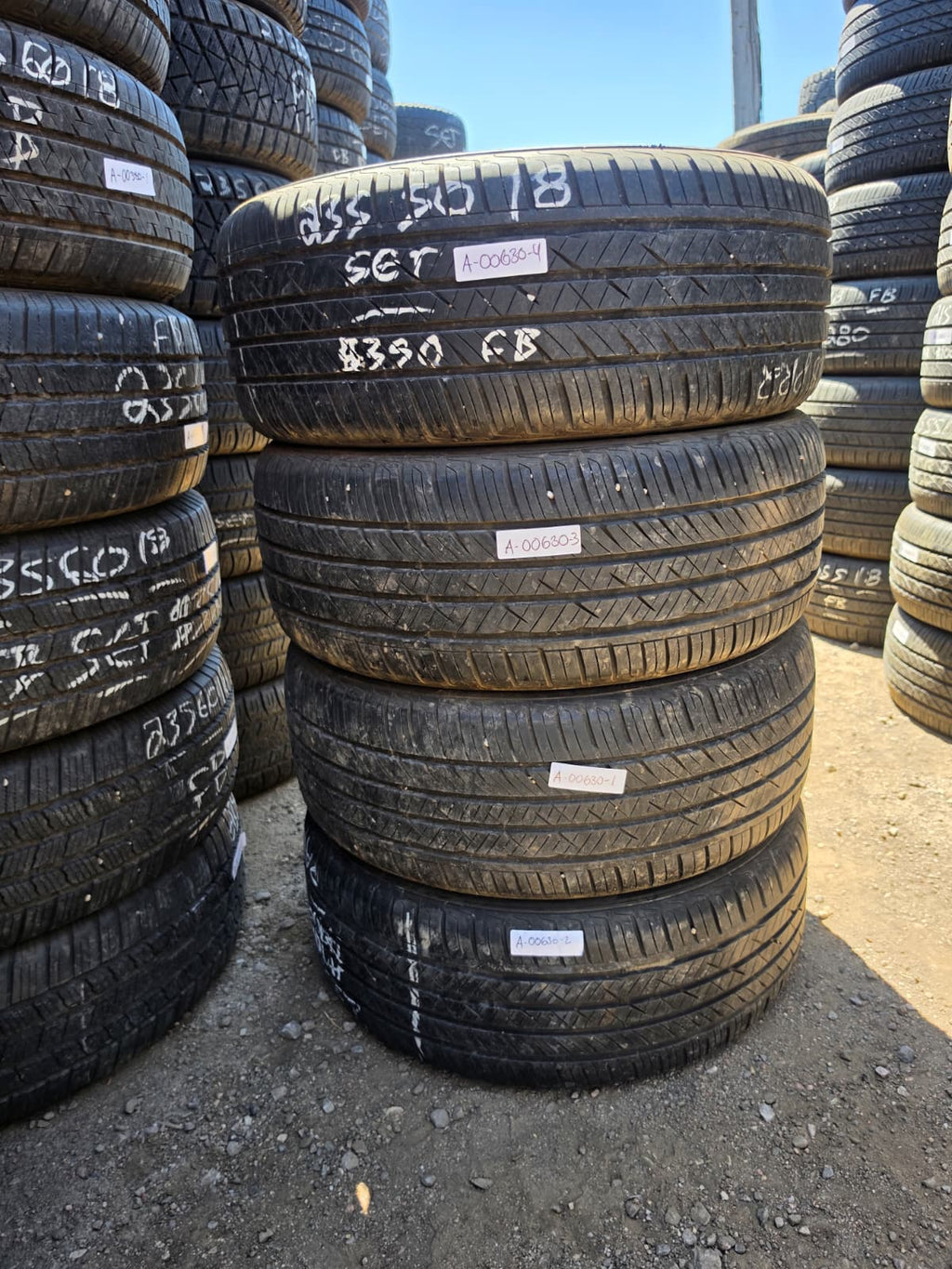 235/50R18 Set (4 Used Tires) Laufenn S Fit AS