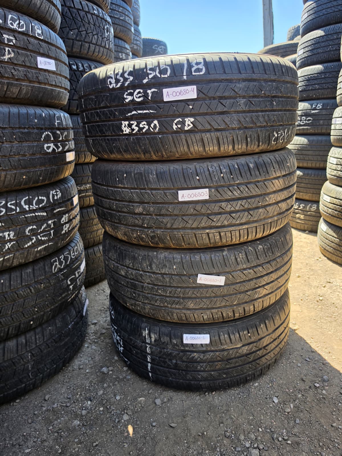 235/50R18 Set (4 Used Tires) Laufenn S Fit AS