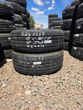225/55R17 Pair (2 Used Tires) Dean Tires Touring