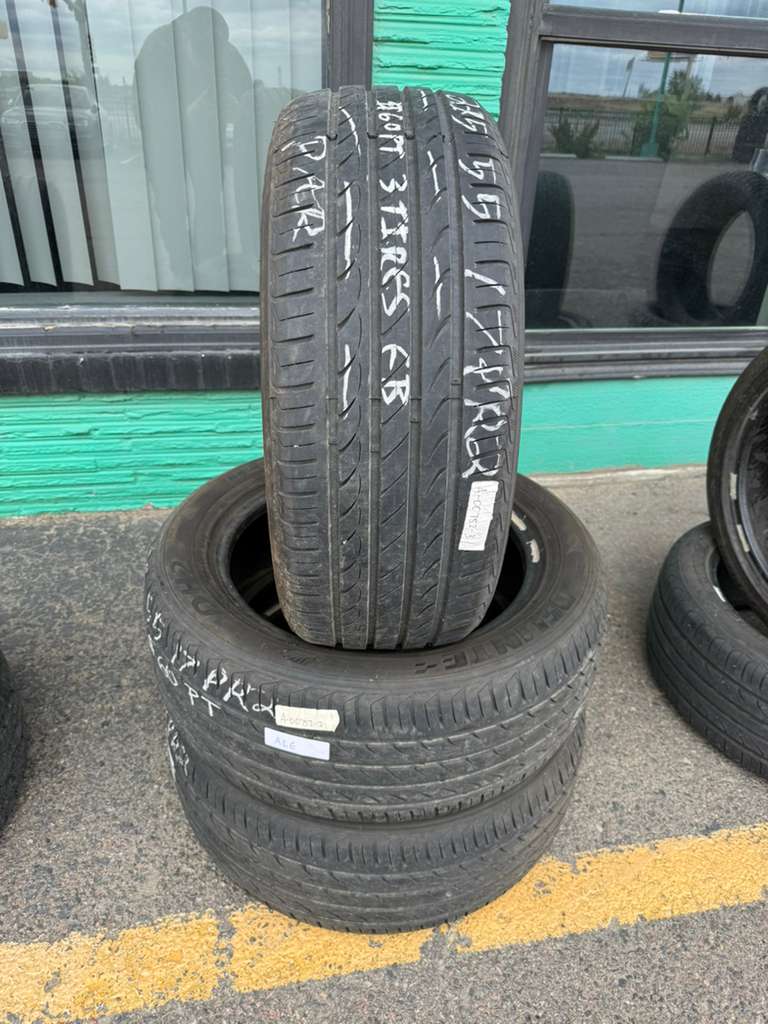 225/55R17 (3 Used Tires) Delinte DH2