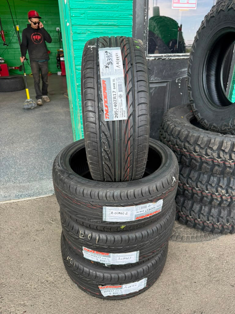 205/40R17 Set (4 Brand New Tires) Thunderer March 3
