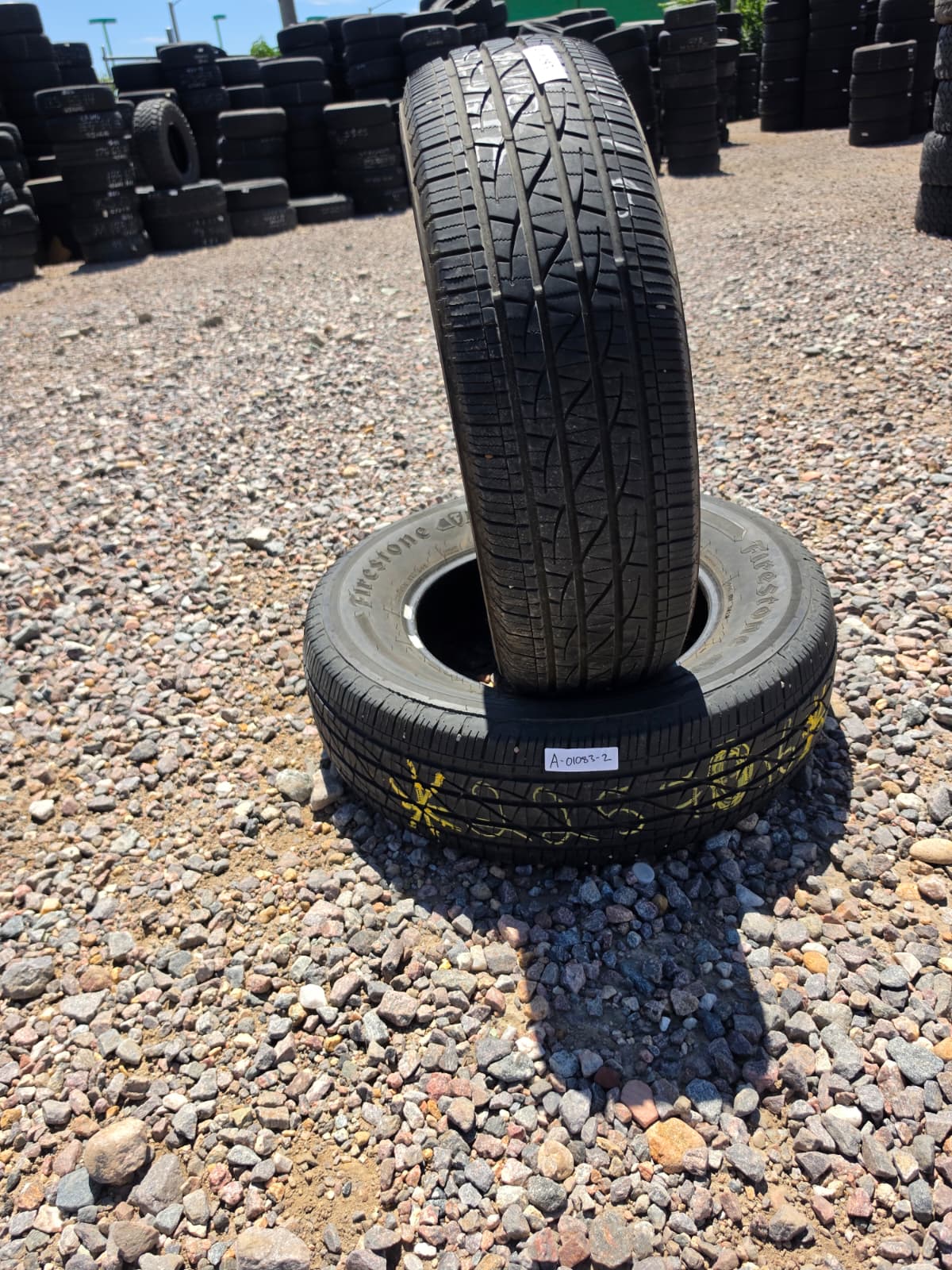225/70R16 Pair (2 Used Tires) Firestone Destination LE2