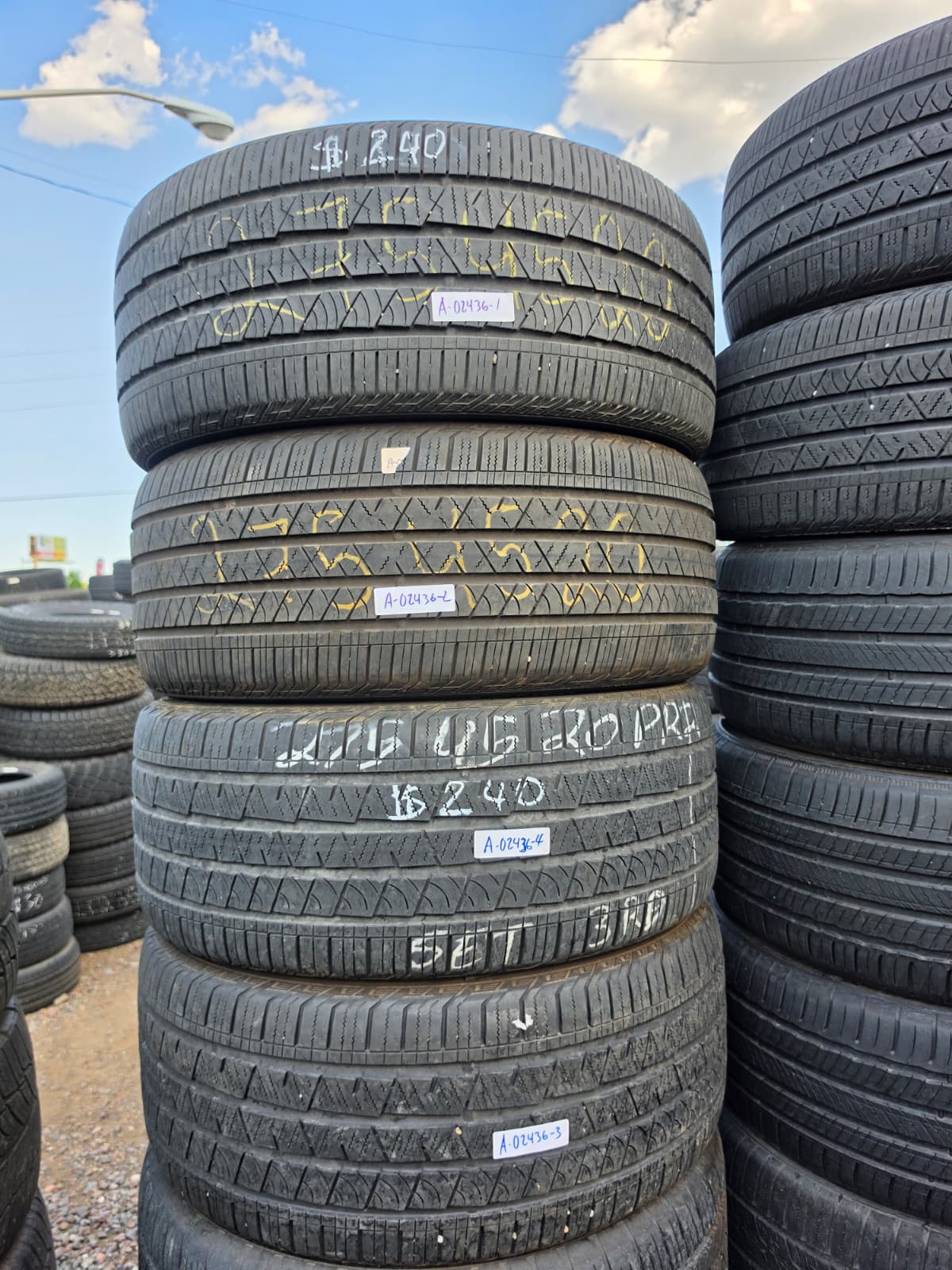 275/45R20 Set (4 Used Tires) Continental CrossContact