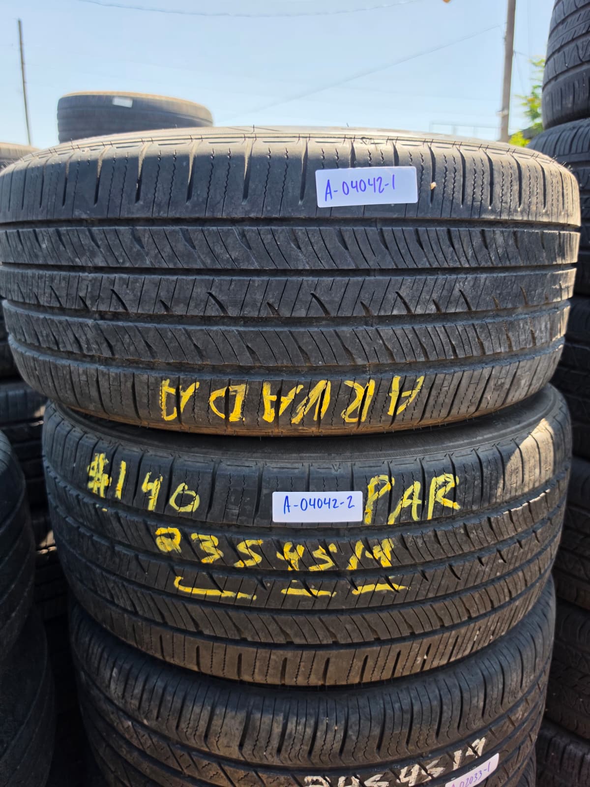 235/45R19 Pair (2 Used Tires)Falken Ziex CT60