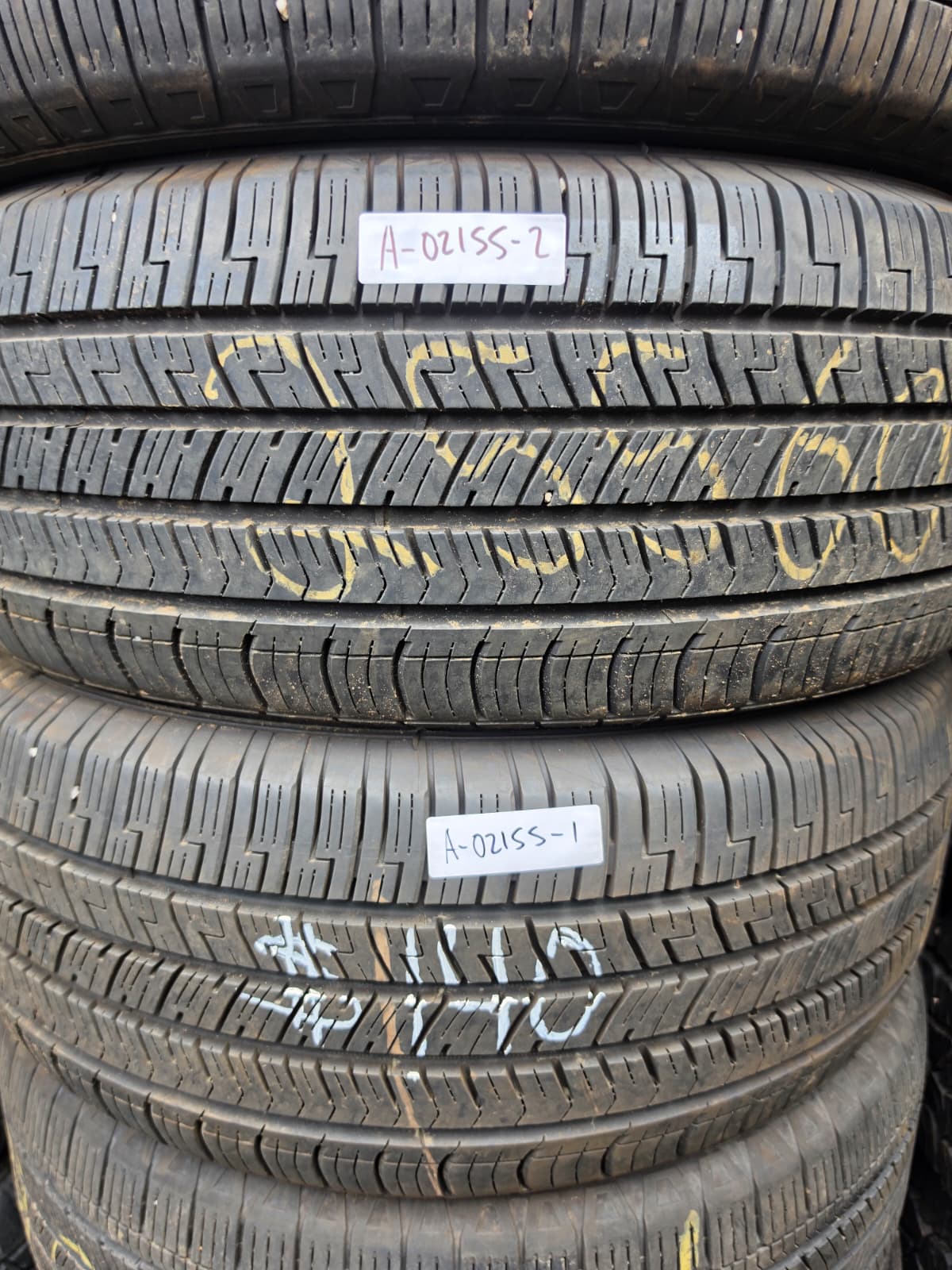 255/60R18 Piar (2 Used Tires) Goodyear Eagle Enforcer