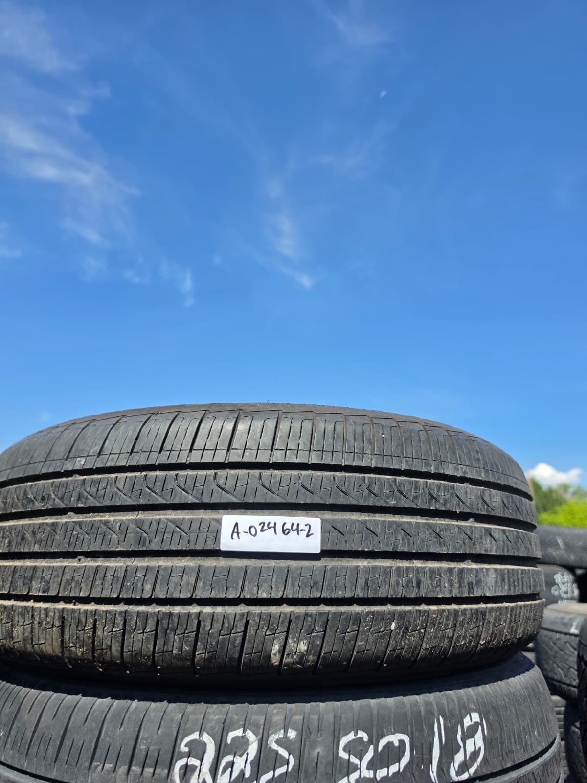 225/50R18 Pair (2 Used Tires) Pirelli Cinturato P7