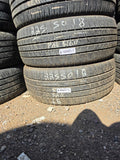 225/50R18 Pair (2 Used Tires) Michelin Pilot Sport A/S3+
